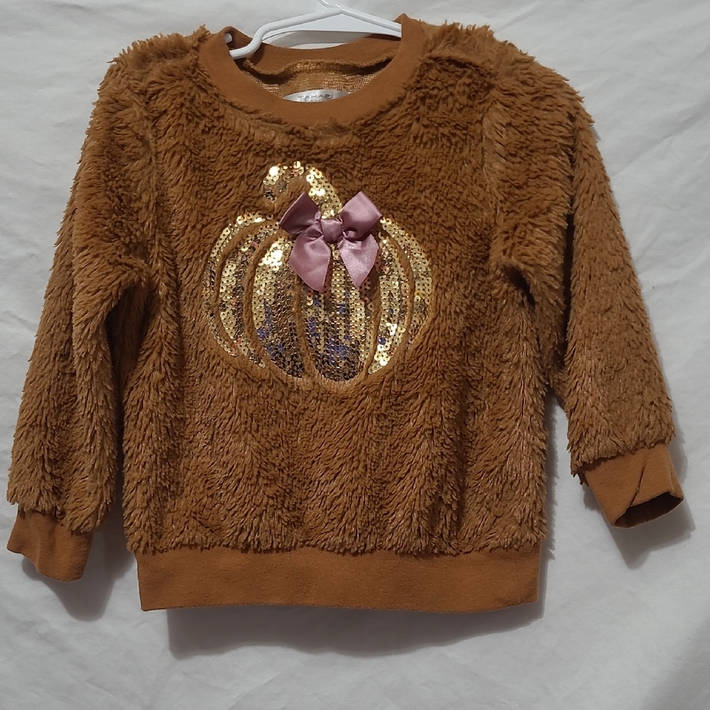 Tahari Toddler Girl's Size 3T  Pumpkin Sweater